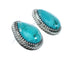Native American Sterling Silver Turquoise Post Earrings JX130952